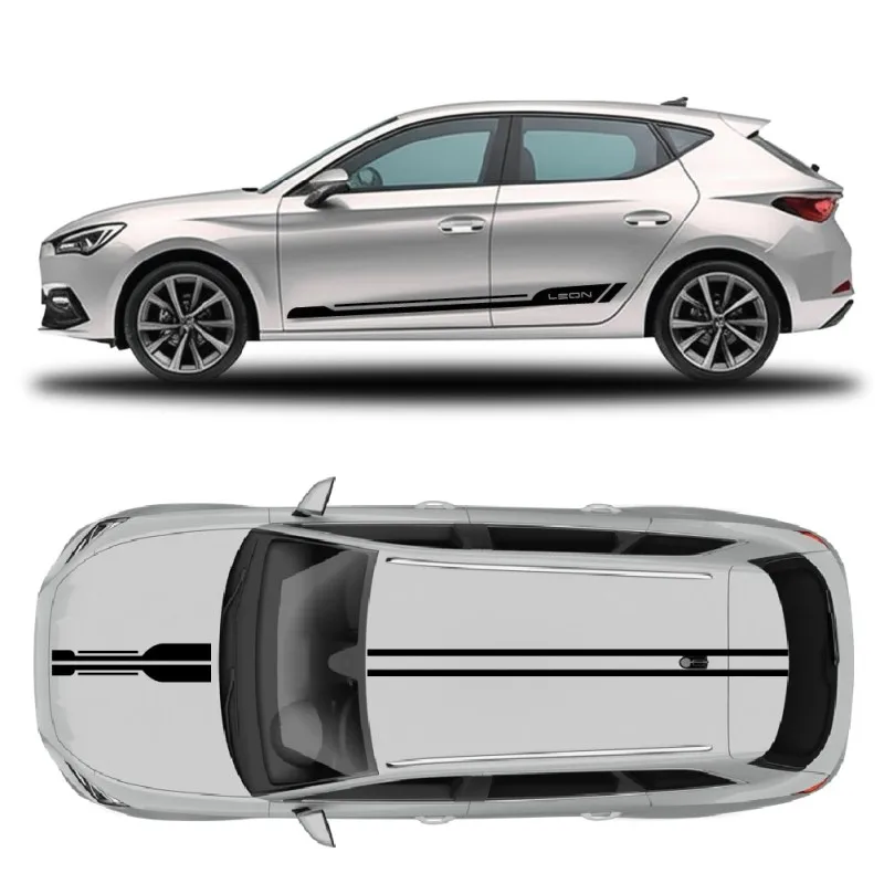 

Car Vinyl Stickers body Appearance modification customizeddecals Racing Sport decals For Seat Leon 1998