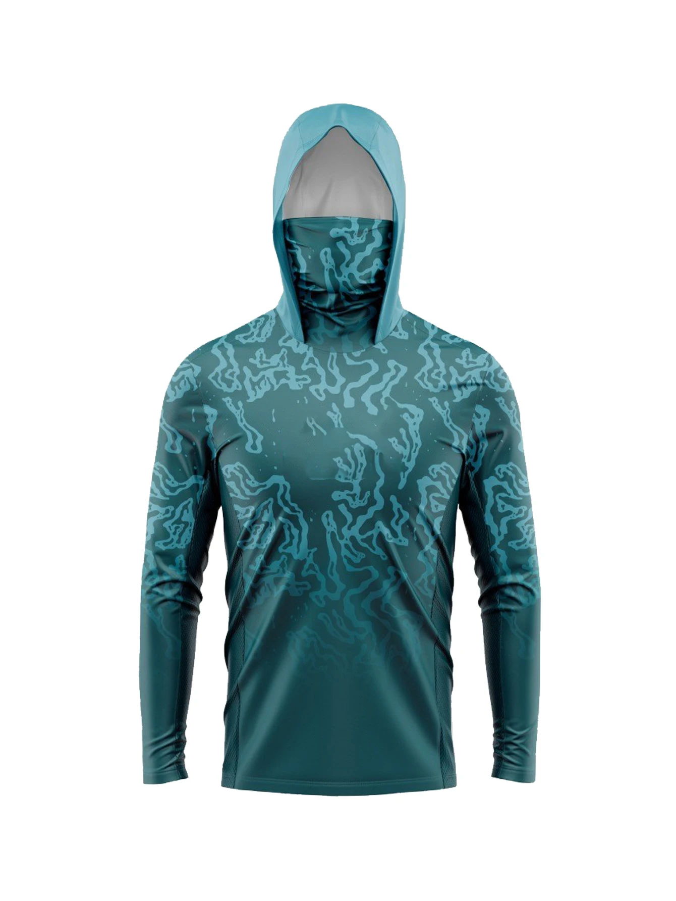 

Мужская толстовка с длинным рукавом для рыбалки, маска с защитой от УФ-лучей, солнцезащитная одежда, рубашка для рыбы, Джерси для охоты на рыбу, UPF 50+