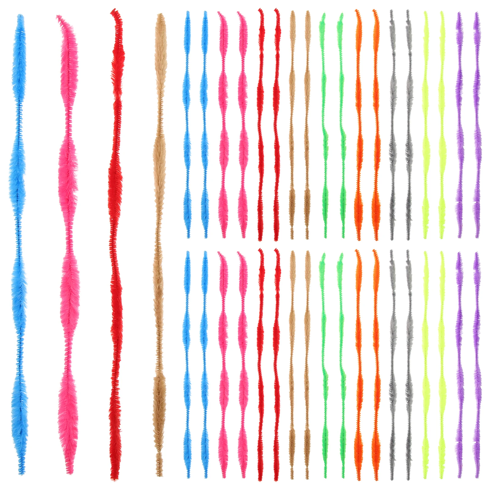 200개 DIY 공예 스틱 두꺼운 트위스트 막대 어린이 공 만들기 유치원 파티 장식 DIY 트위스트 막대