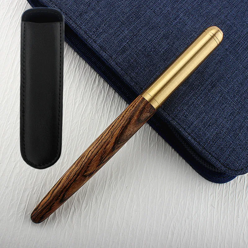 

Rosewood Solid Wood Material Signature Neutral Ball Pens 0.7mm Creative Ballpoint Pen Personality Business Retro Writing Tools