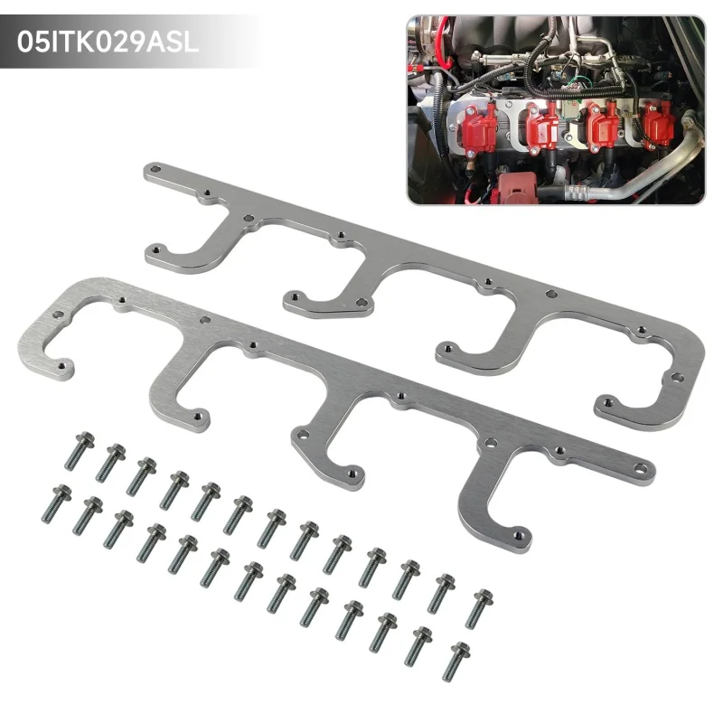 

LS Aluminum Coil Brackets For D581 Square Coils 4.8 5.3 5.7 6.0 6.2 LS1 CHEVROLET V8 4.8L/294 3L/325 5.7L/350 6.0L/364 Sliver