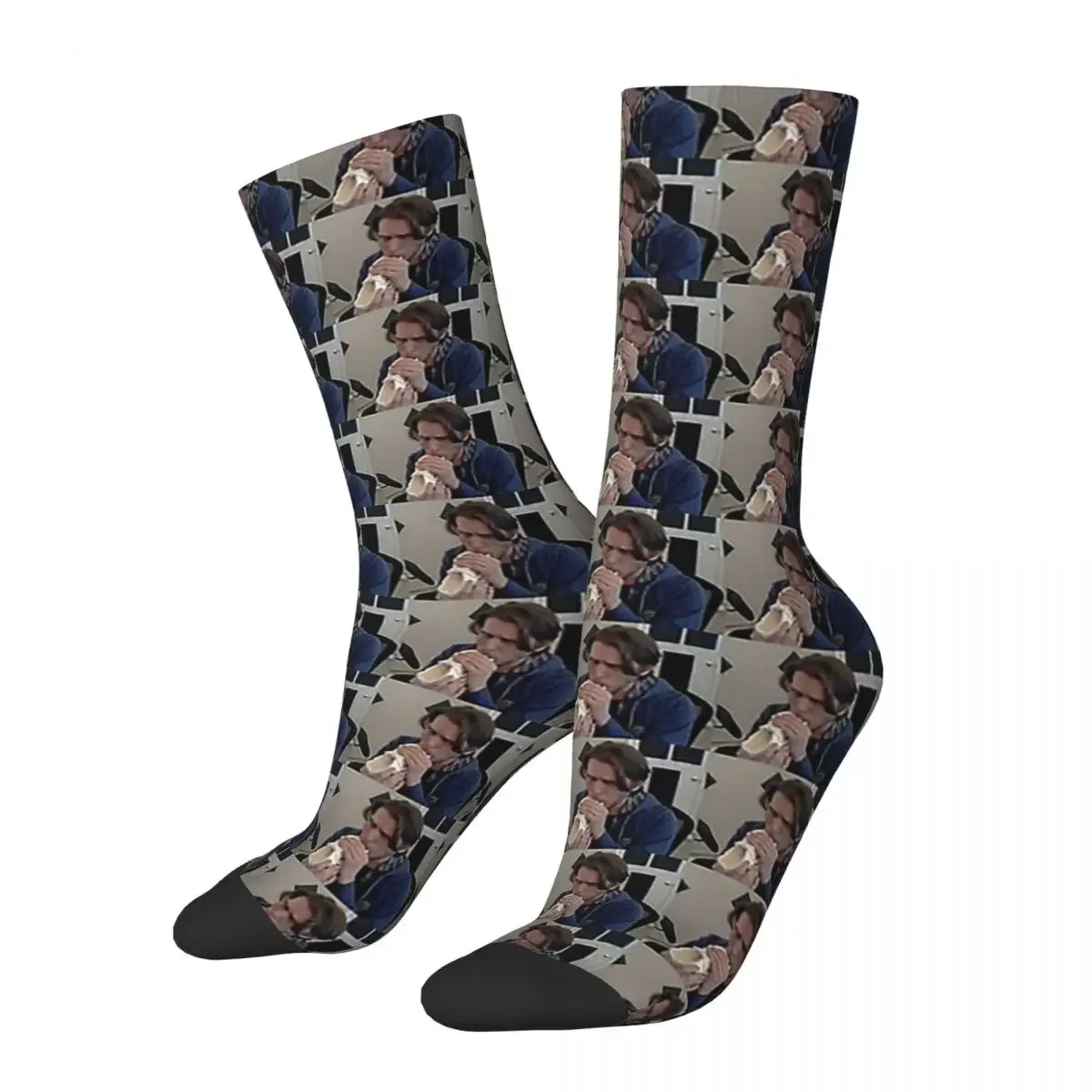 Jerma985 Eating A Shoe Socks Harajuku Sweat Absorbing Stockings All Season Long Socks for Man's Woman's Birthday Present