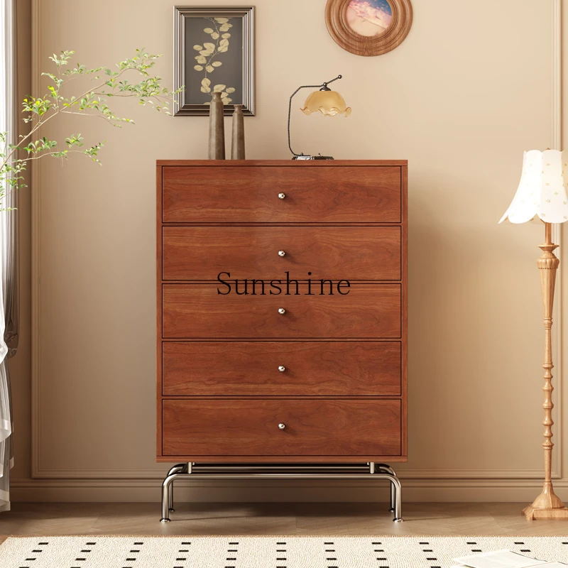 

Song's aesthetics bedroom locker antique style wall solid wood storage cabinet retro cabinet