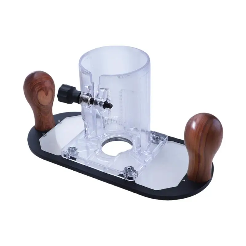 

Router Trimmer Base Plate Transparent Router Protective Shield Base Power Tool Accessory For Beginners Home Users Professionals