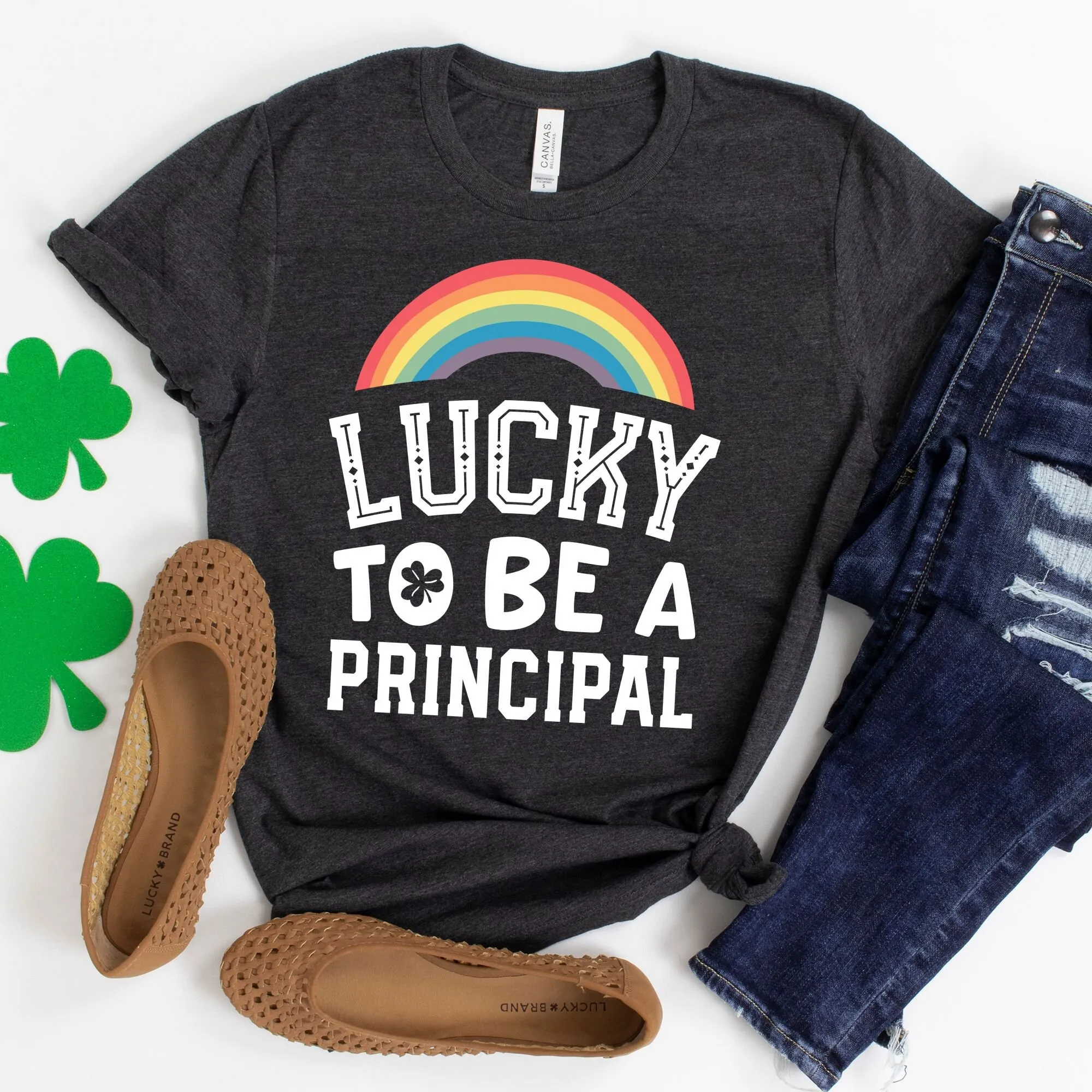 محظوظ أن تكون تي شيرت رئيسي تقدير المعلم سانت باتريك مجموعة واحدة #1