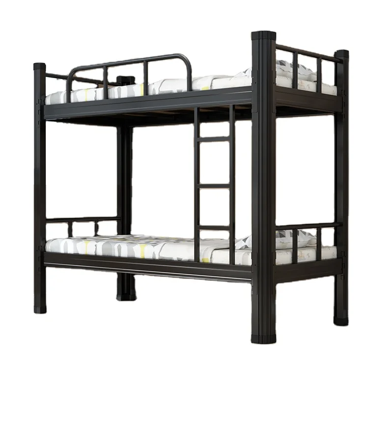 American Market Metal Full Size Steel Bunk Beds Steel Student Dormitory Double Bed Twin-bed