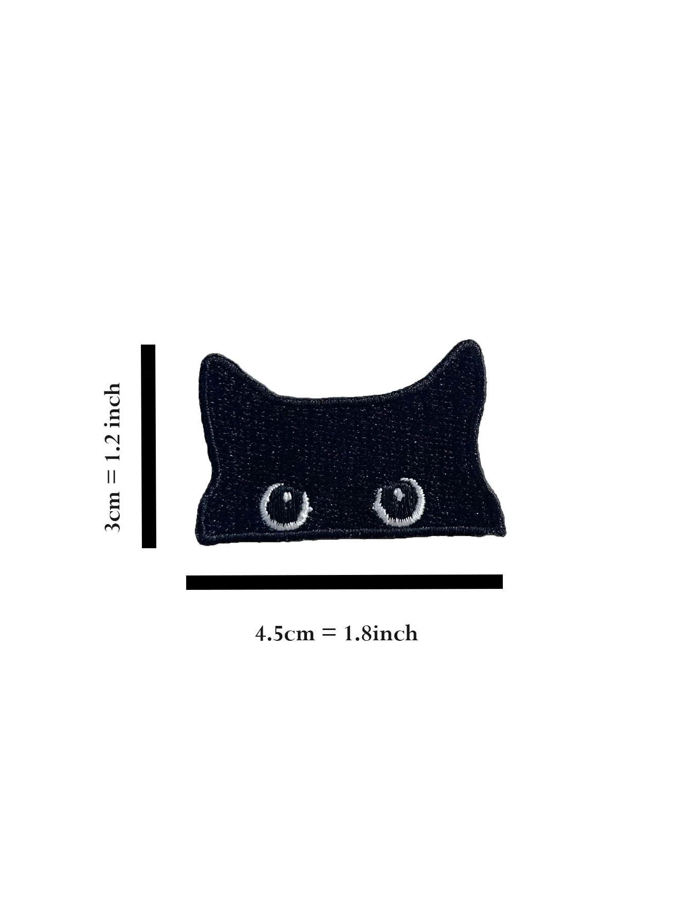 2 pz/lotto toppa ricamata con Design a gatto nero carino ferro su toppa per la decorazione della giacca di Jeans di abbigliamento