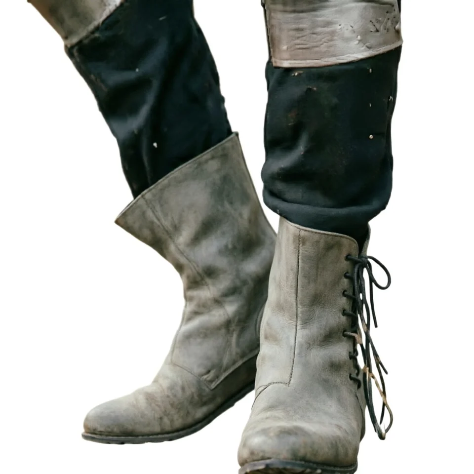 Botas Vikingas De Cuero Artificial Para Hombre Y Mujer – Calzado Medieval Retro Con Hebilla, Tallas 35 A 48, Ideal Para Halloween Y Cosplay