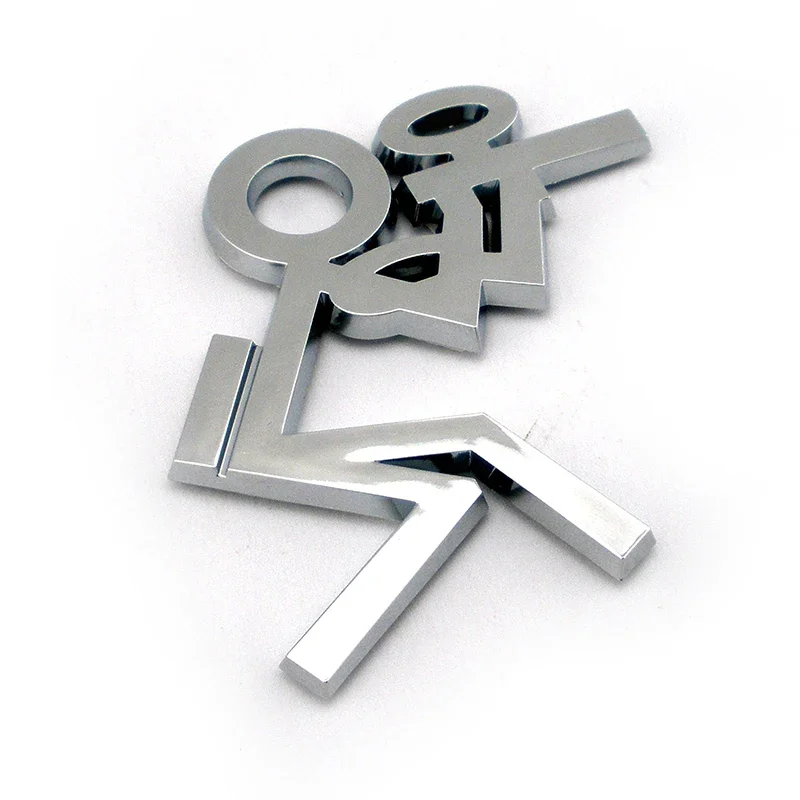 DIY Chrome Paintball Player 3D Sticker Self Adhesive Car Decal Auto Emblem Badge shooter Logo Car Badge Play Toy Gun Paint Ball