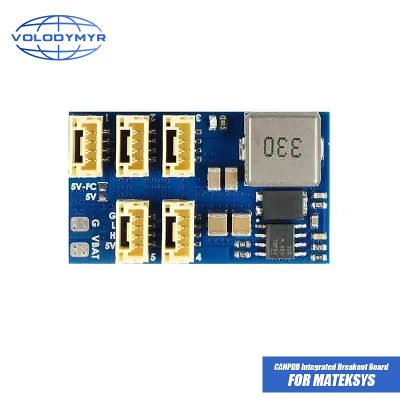 VOLODYMYR for MATEK Mateksys CANPDB with 3A BEC & JST-GH Splitter 6V-70V 2S-16S Input Integrated Breakout Board for H743 FPV