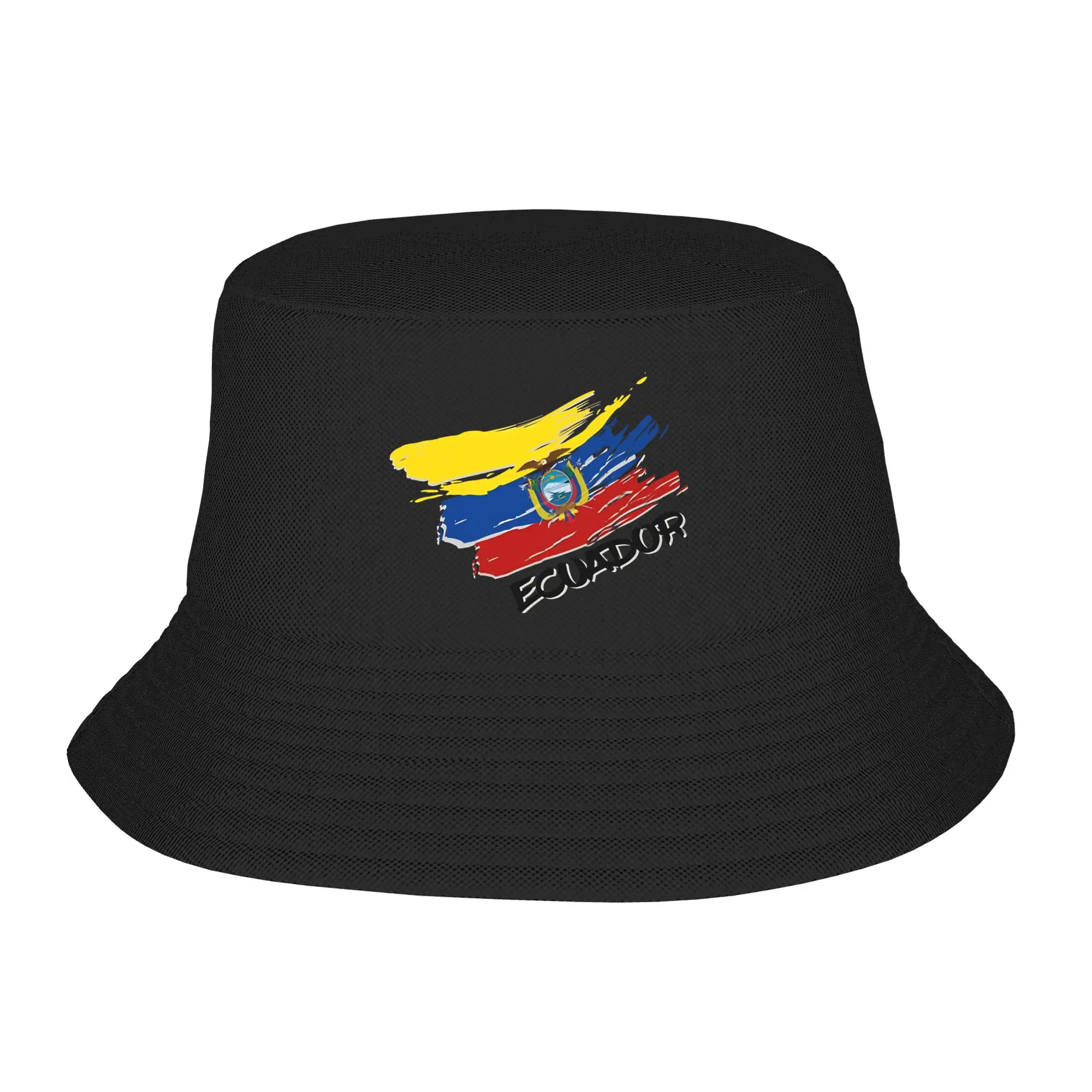 Chapeaux Bob d'Équateur pour Filles, Casquettes de Randonnée avec Drapeau Équatorien