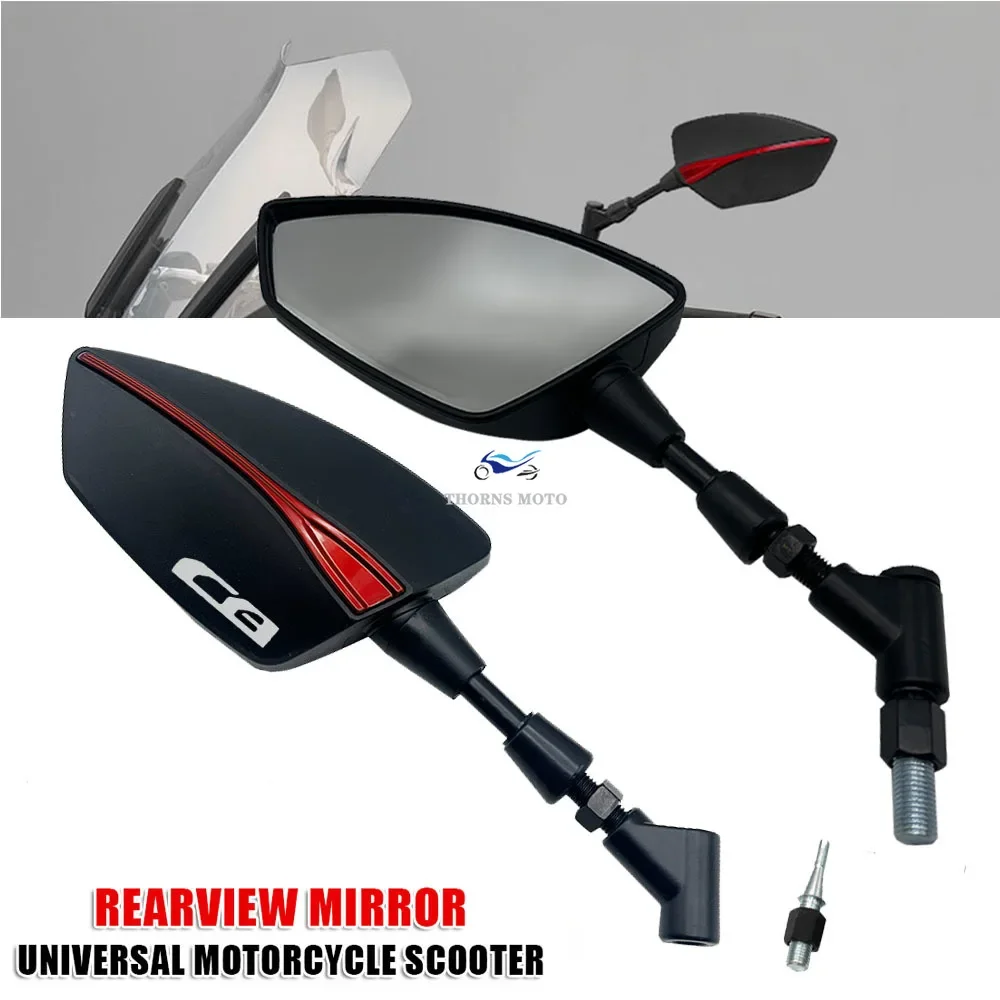 For Honda CB125R CB150R CB190R CB250R CB300R CB400 CB500X CB500R CB Motorcycle Adjustabale Side Rearview Mirrors Rearvie