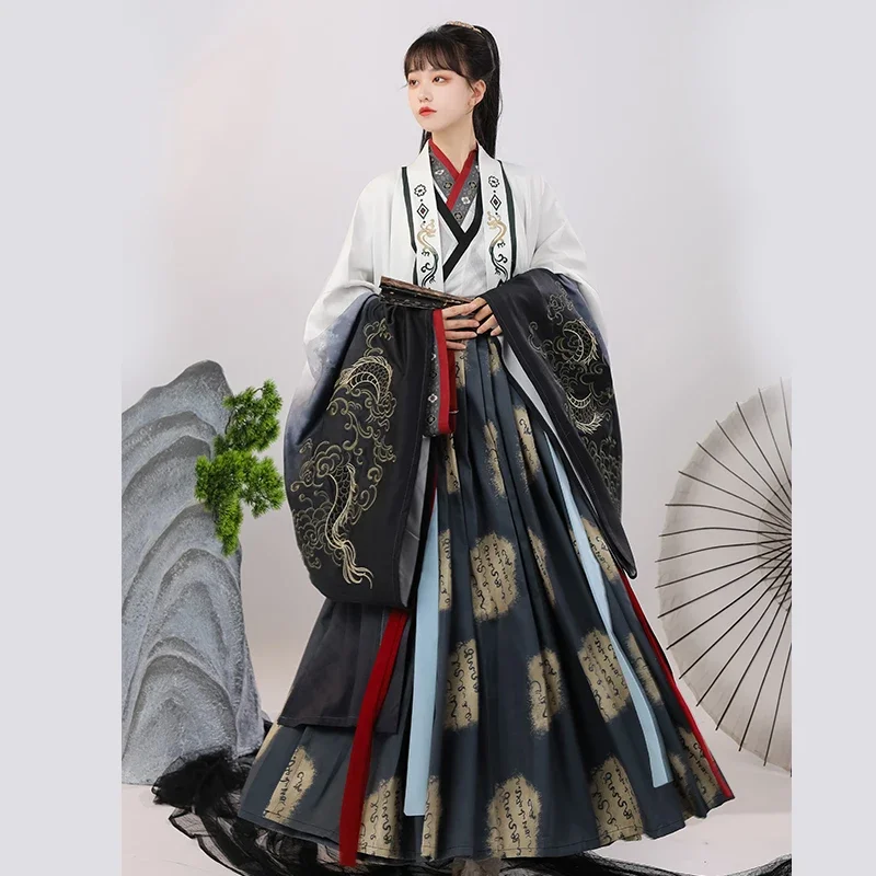 Abito Hanfu tradizionale cinese di alta qualità per donna Ancient Tang Dynasty Fairy Dresses Movie Cosplay Costume spadaccino