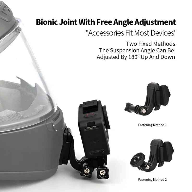 Motorcycle Helmet Chin Mount Bracket for K1 K3SV K5 K6 PISTA Fit GoPro 13/12/11 Insta360 X4/X3 Action Camera Holder Accessories 3
