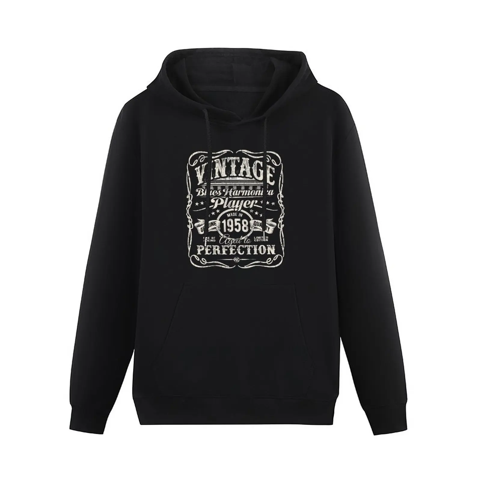 Adam Gussow's Vintage Blues Harmonica Player Made in 1958 Pullover Hoodie blouse autumn jacket men hooded shirt pullover