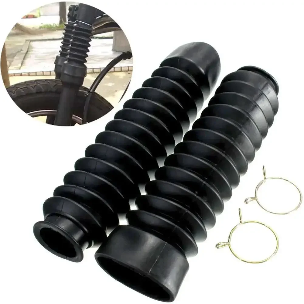 2Pcs Motorcycle Front Fork Cover Gaiters Boot Shock Protector Dust Guard For Motorcycle Motocross Off Road