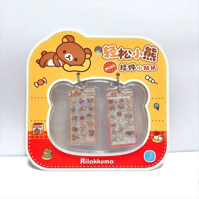 Rilakkuma San X Genuine Authorized Mini Embossed Stickers Pendant Charms Sticker Set For Diy Scrapbook Notebook Decoration