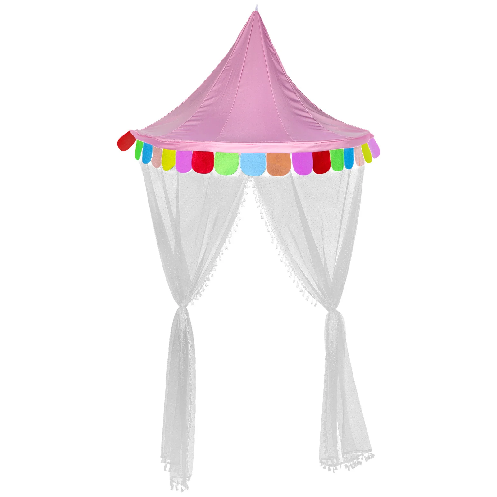 

Half-Moon Hanging For Kids Dome Shape Play Tent Indoor Children Canopy With Sidewalls Baby Sleeping Tent Mosquito Net