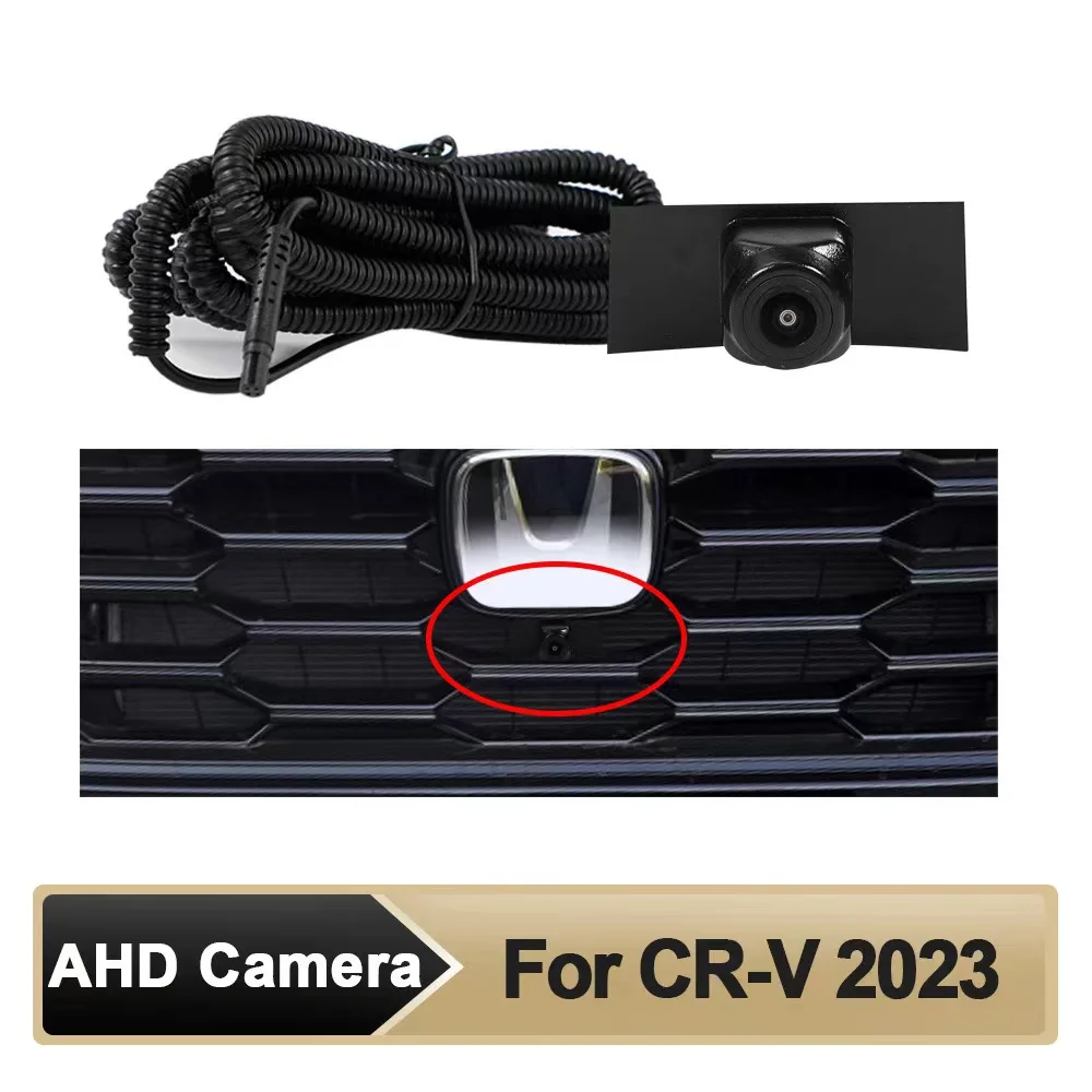  Car AHD Front View OEM Camera HD Night Vision Fisheye 150° Chrome Camera for Honda 2023 CRV Parking Monitoring System