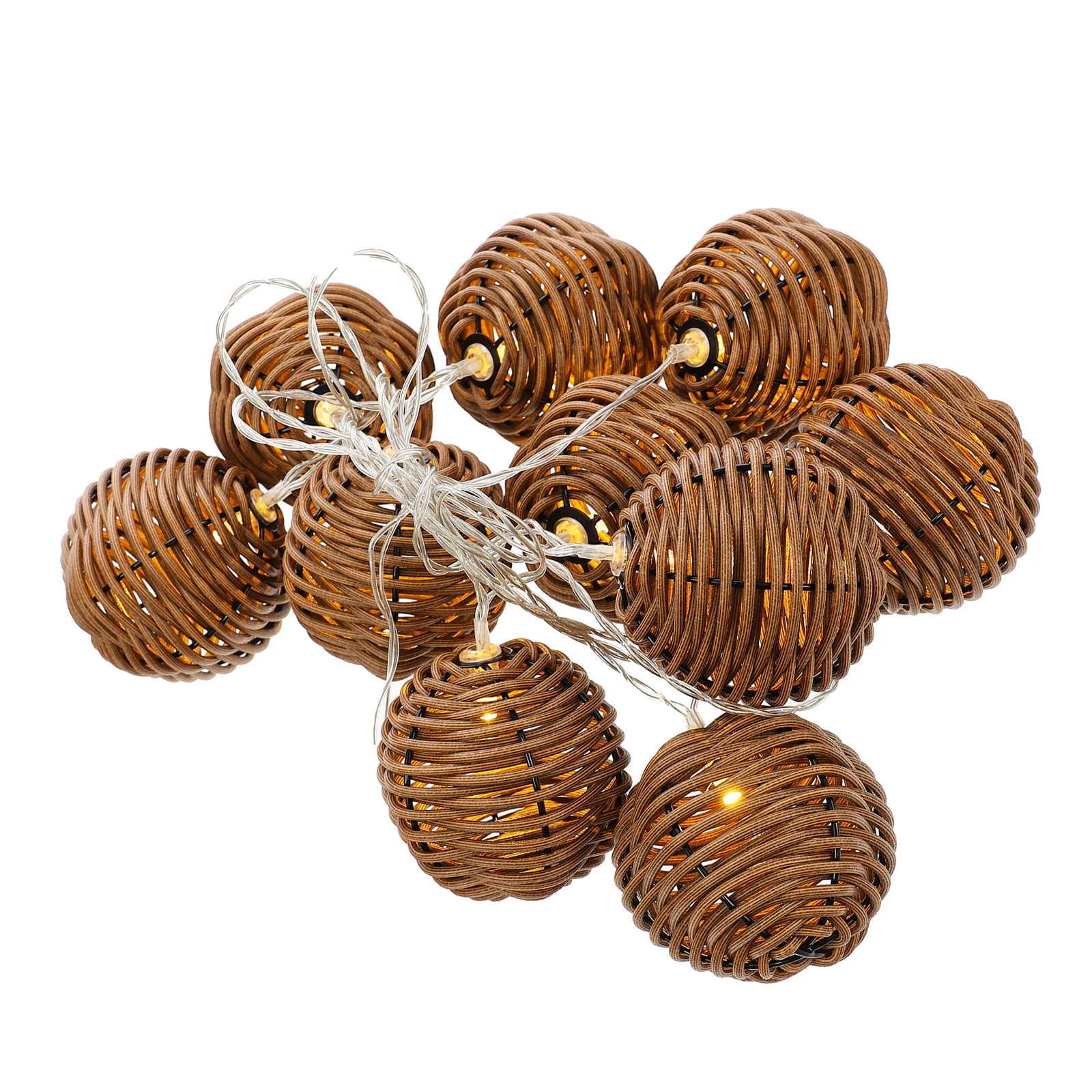 1Set LED Decorative Lamp String Simulation Rattan String Light Light Decoration Warm Atmosphere