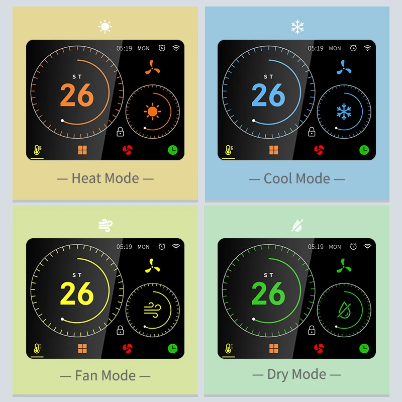 Tuya Wifi VRF AC Unit Thermostat For Mitsubishi Heavy Industries Zigbee Air Conditioner Wireless Remote Controller Voice Control