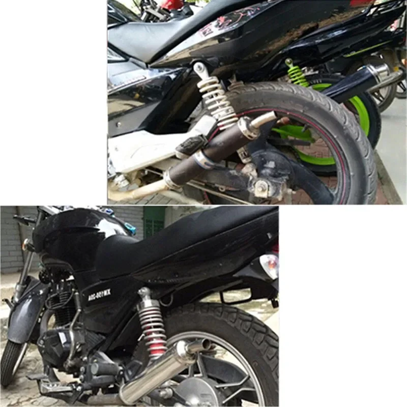 60x280mm Universal Two stroke Scooter Dirt Motorcycle Racing Exhaust Muffler Silence Silencer 2 Stroke Moto Exhaust Pipe Muffler