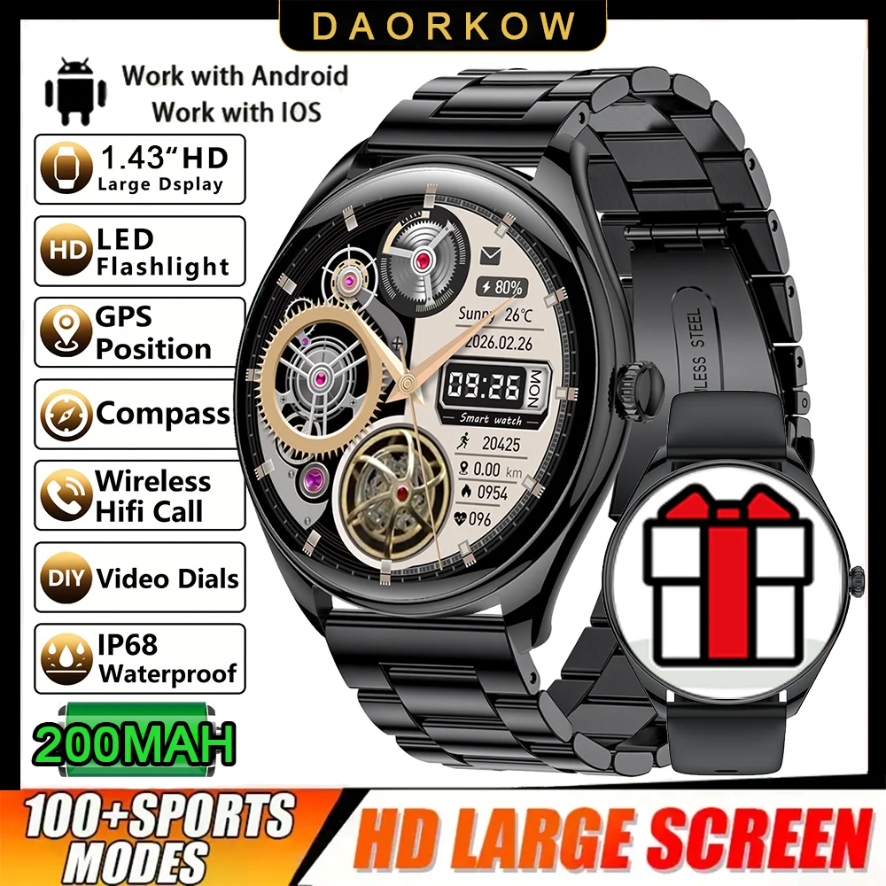Classic Ultra-Thin Smartwatch with AMOLED Display
