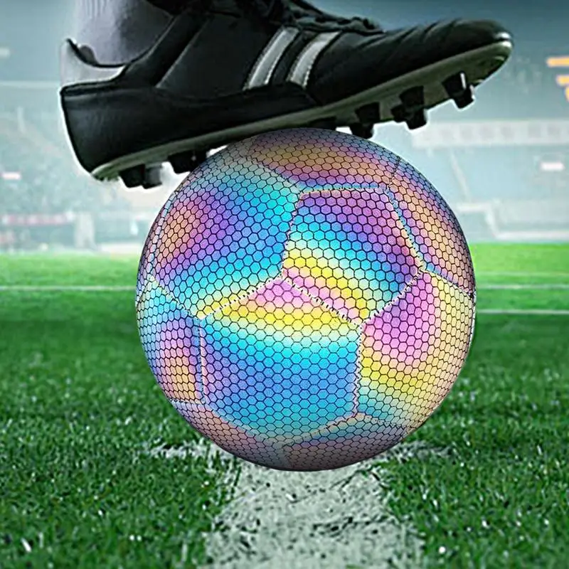 Glow In Dark Football Outdoor Soccer Ball Cool Waterproof Fun Football for Birthday Boy Training Kids Christmas  Games Sports