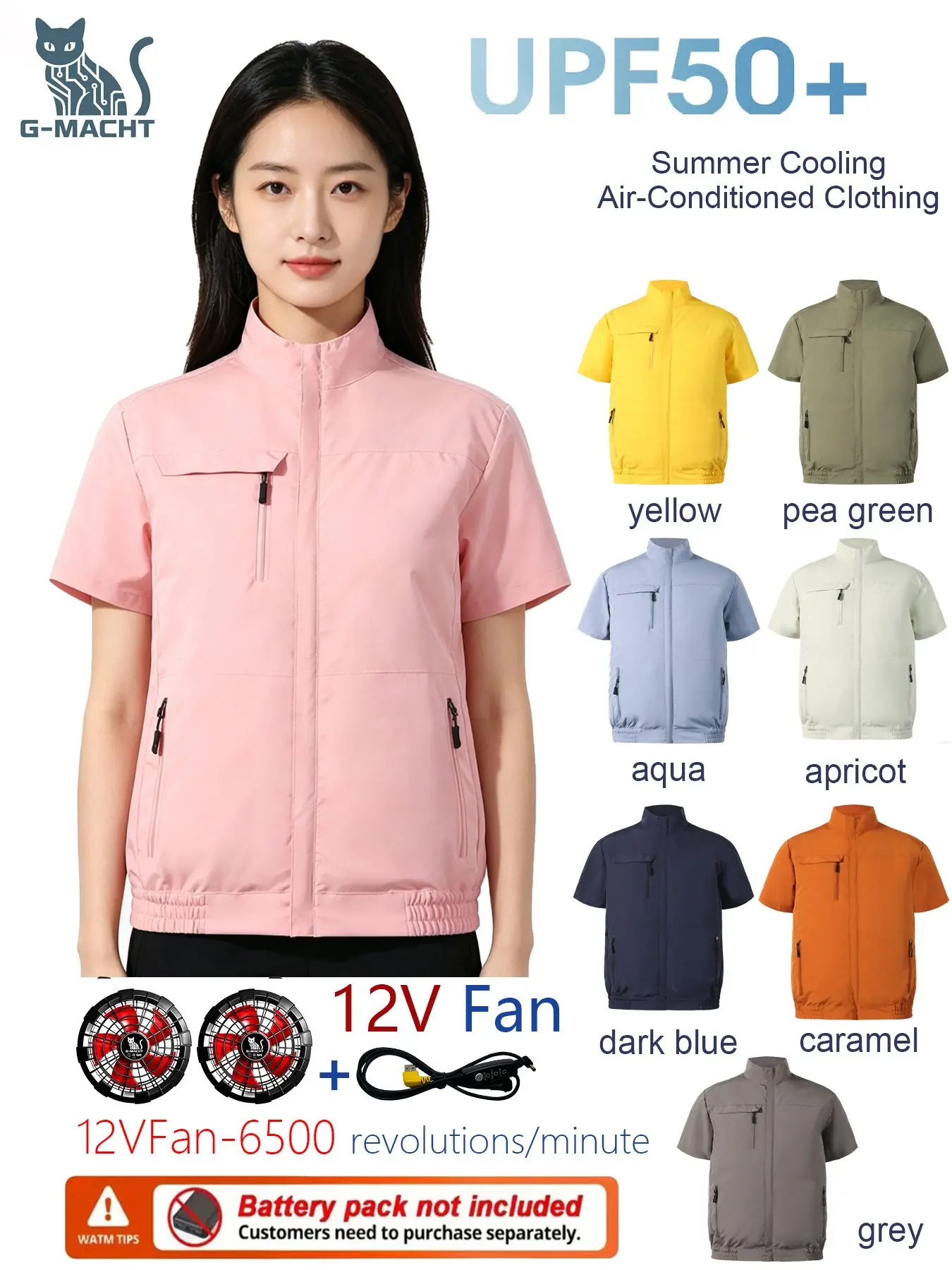 Summer 3 Fans 4 Fans Air Conditioning Cooling Vest Men Women Outdoor Jacket Sun Protection Windbreaker Travel Fishing Sports