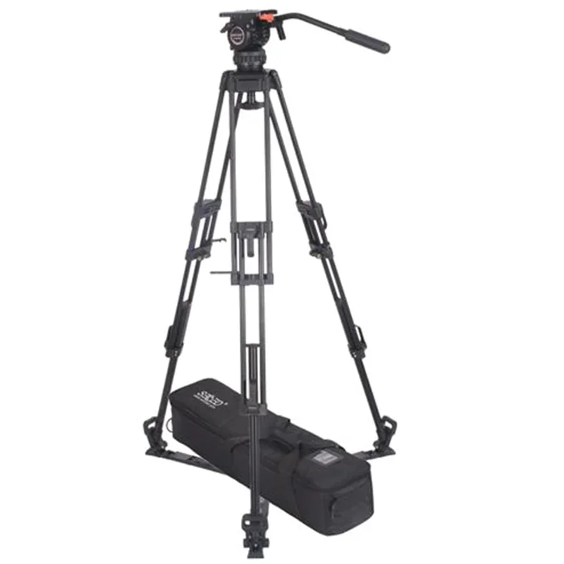 Camera Accessories Secced Reach Plus 1 Professional CCTV Broadcasting Video Tripod With Fluid Head