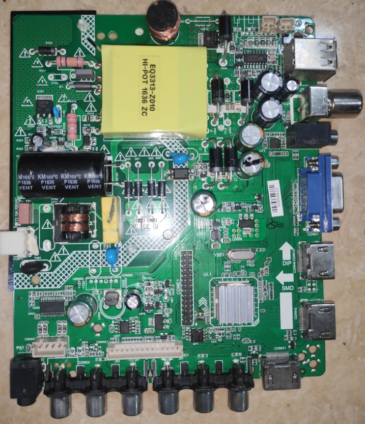 

ZP.VST.3463.A1 Three in one TV motherboard three 3HDMI FOR 42 -- 65v voltage 300 -- 730ma