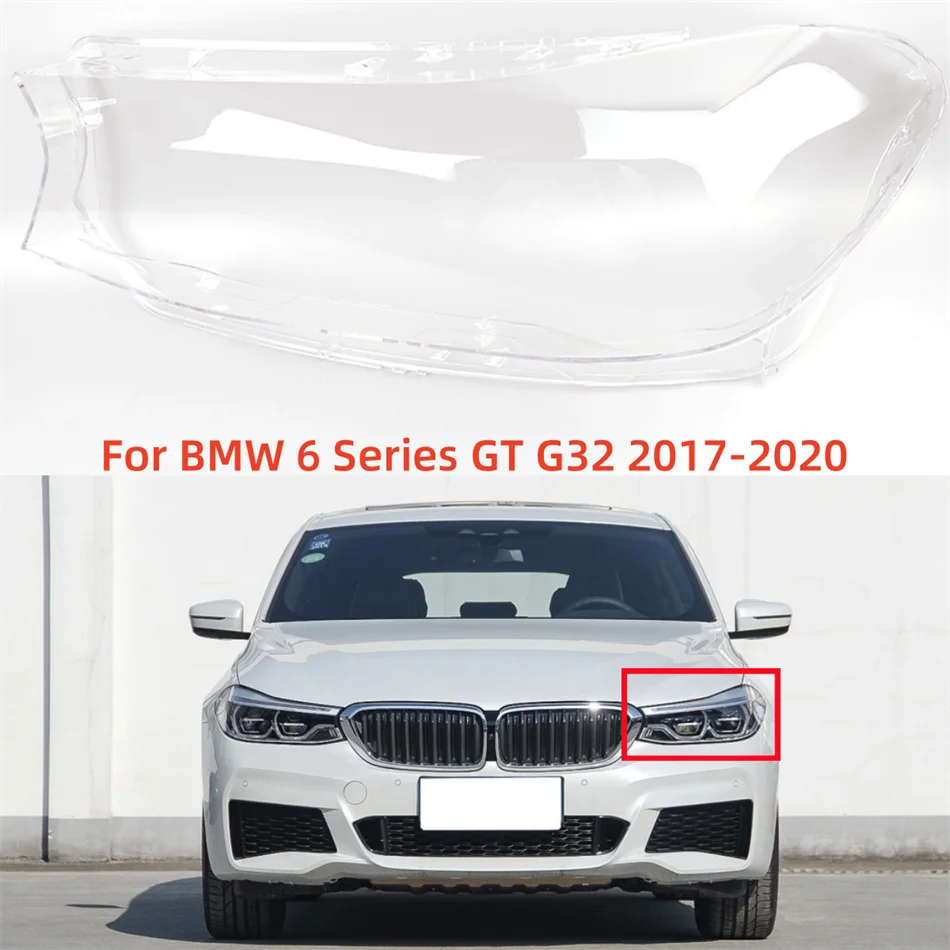 

For BMW 6 Series GT G32 2017 2018 2019 2020 Car Headlight Lens Cover Headlight Shell Lamp Shade Lens Head Light Cover