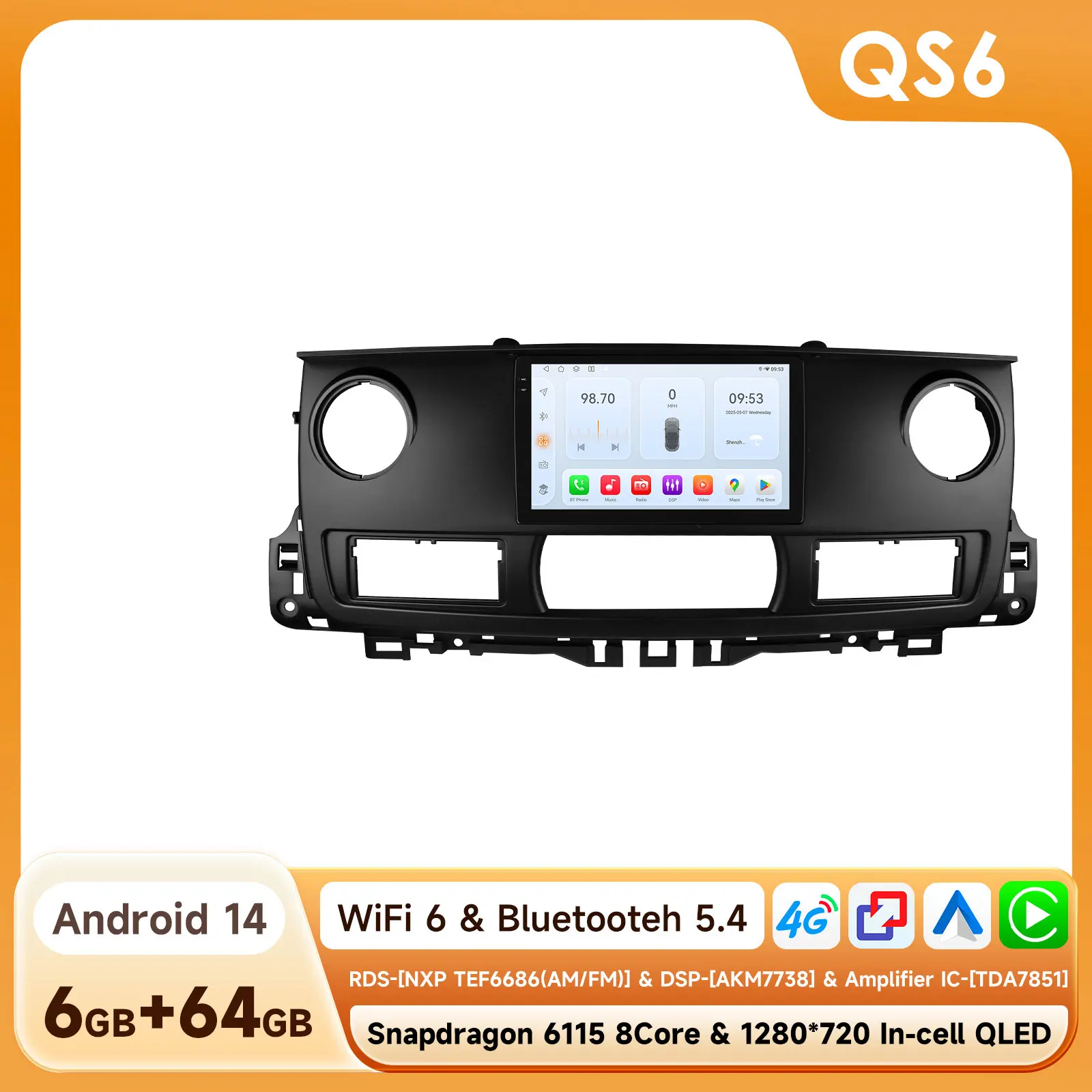 Android Autoradio Betaler voor Renault Master 2003-2011 Auto Multimedia GPS Carplay 2Din 6115 Autoradio Stereo Groot Scherm autoradio