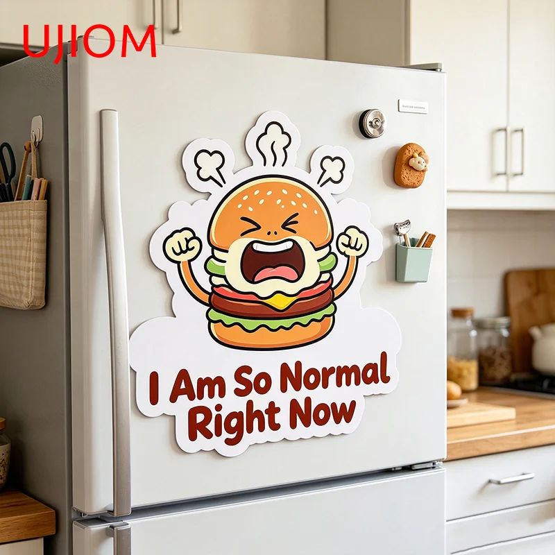 UJIOM I Am So Normal Right Now Wall Sticker Unique Wardrobe Bookshelf Table Decal Tiki Related Items Peel And Stick Wallpaper