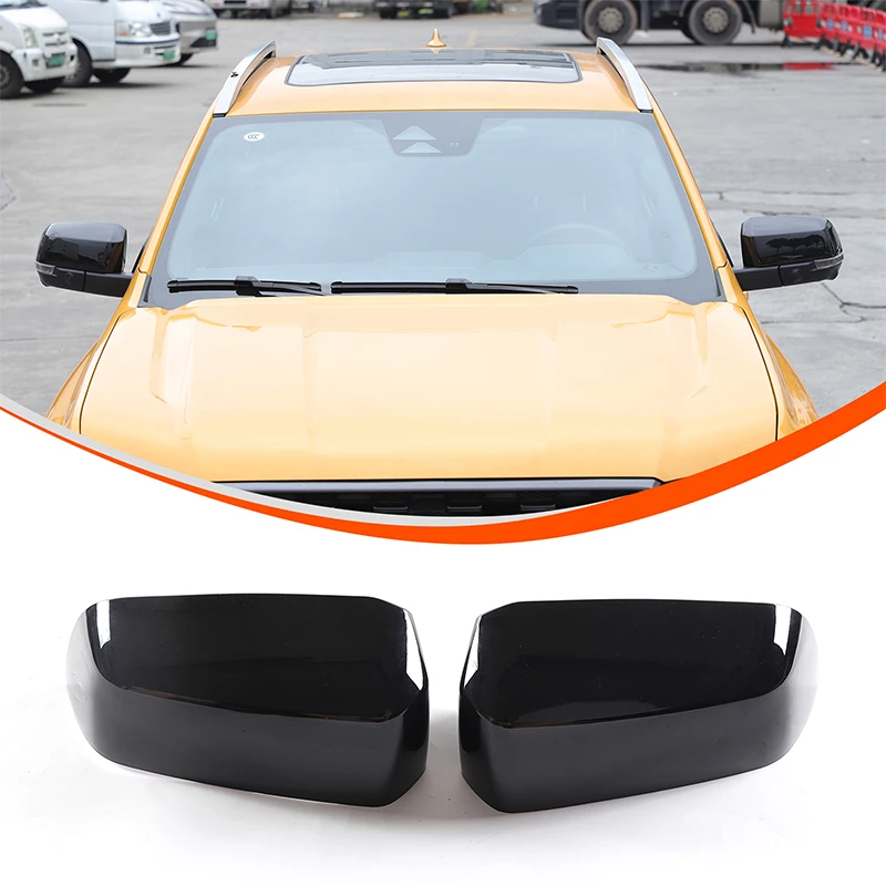 

For Ford Ranger Ranger 2023+ ABS carbon fiber car exterior rearview mirror cover decorative sticker car exterior accessories