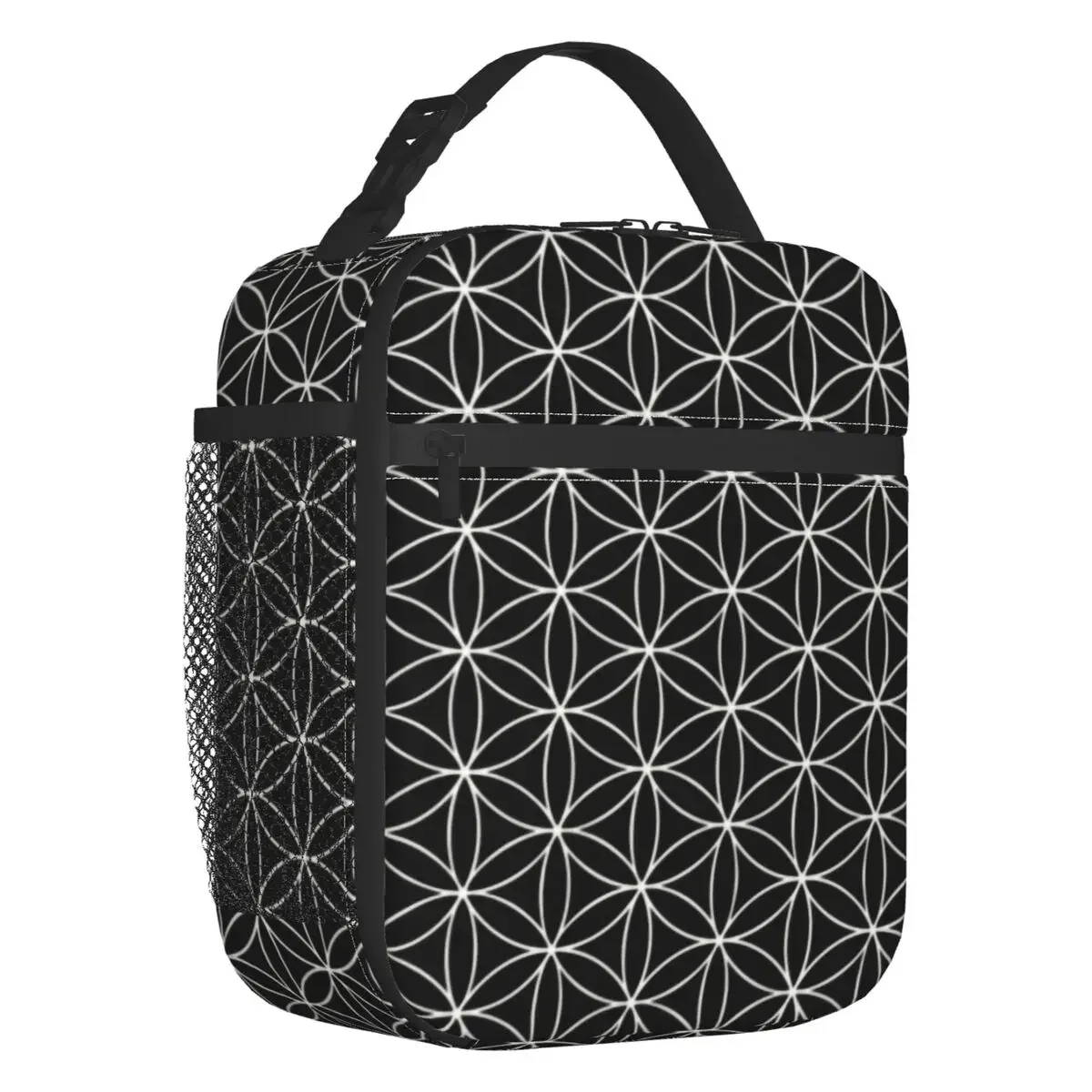 

Trendy Sacred Geometry Flower Of Life Thermal Insulated Lunch Bag Mandala Portable Lunch Container Kids School Children Food Box