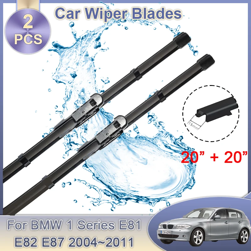 

Car Front Windscreen Wipers For BMW 1 Series E81 E82 E87 2004~2011 Front Windshield Wipers Auto Wiper Blades Tools Accessories