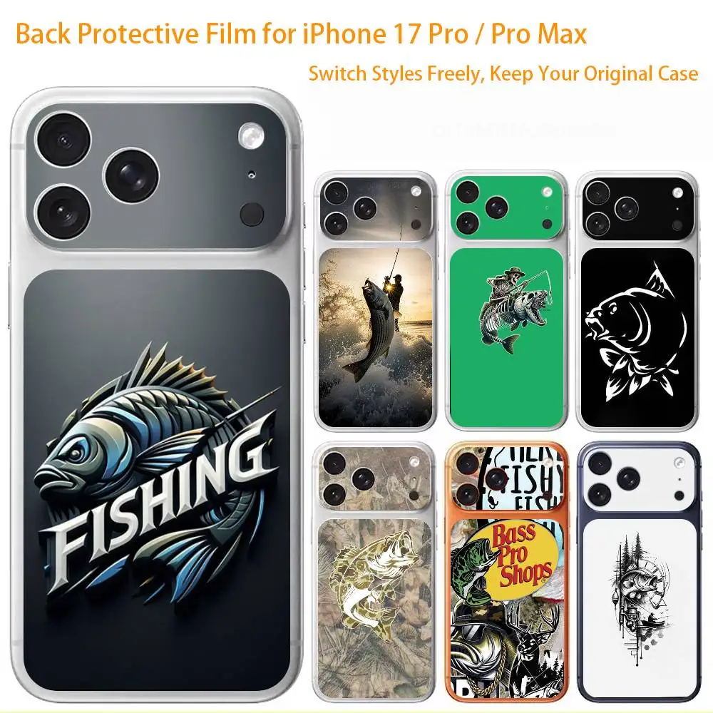 

Fishing Life Premium Skin Wrap for iPhone 17 Pro/Max, Back Frame Camera Protective Decal (Not Case)