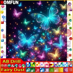 HOMFUN Fairy Dust AB Diamond Embroidery DIY Diamond Painting Kit