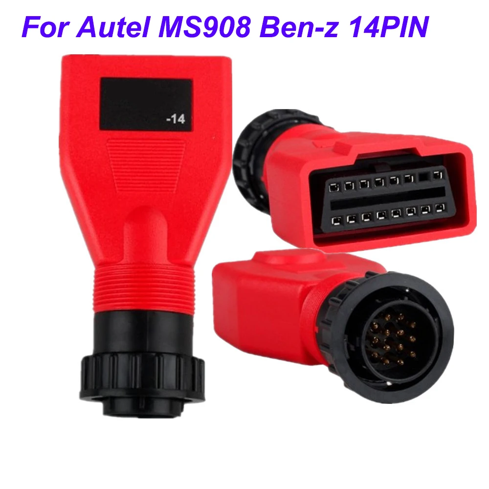 

14-контактный адаптер для Autel для разъема Mercedes-Benz Maxisys MS908 Pro MS908p DS808K MK808 MS906BT, диагностический инструмент