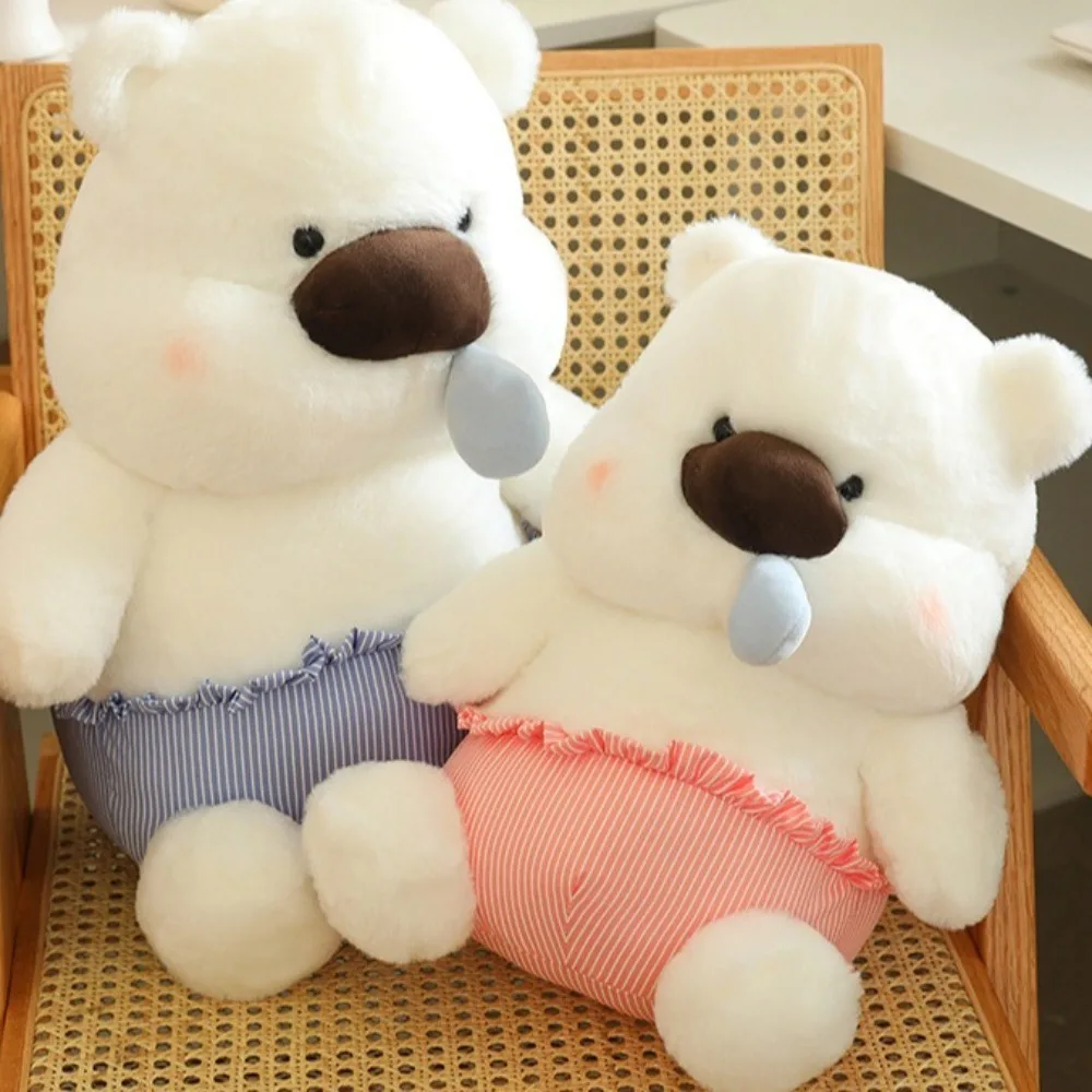 

Sleep Pillow Stretchable Snot Bear Sleeping Pants Cute Bear Doll Soft Cartoon Stuffed Animal Pillow Room Decor