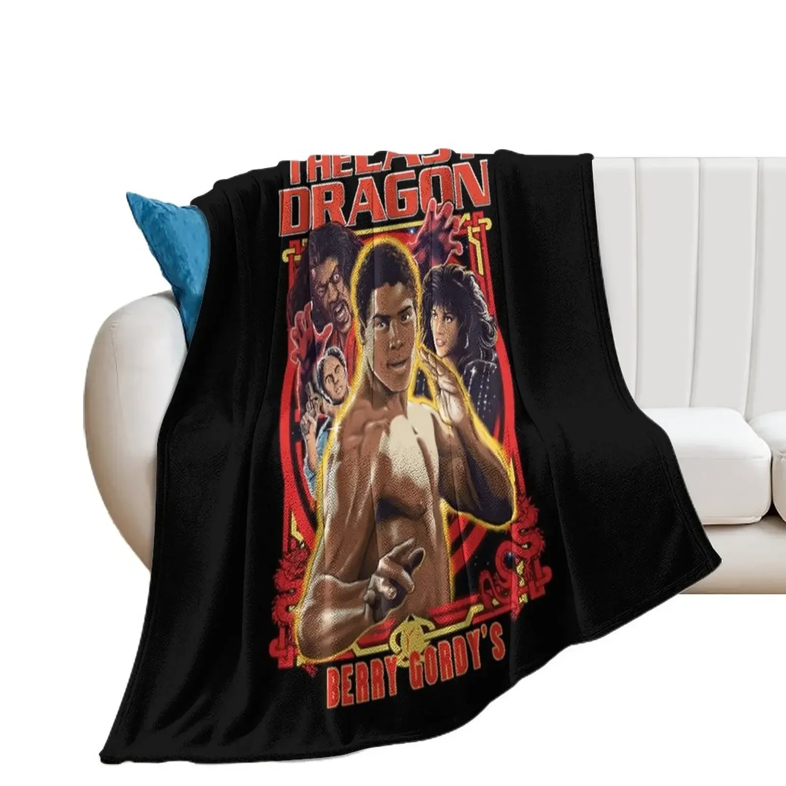 

The Last Dragon legend Throw Blanket Flannel Fabric Moving Winter beds Extra Large Throw Blankets