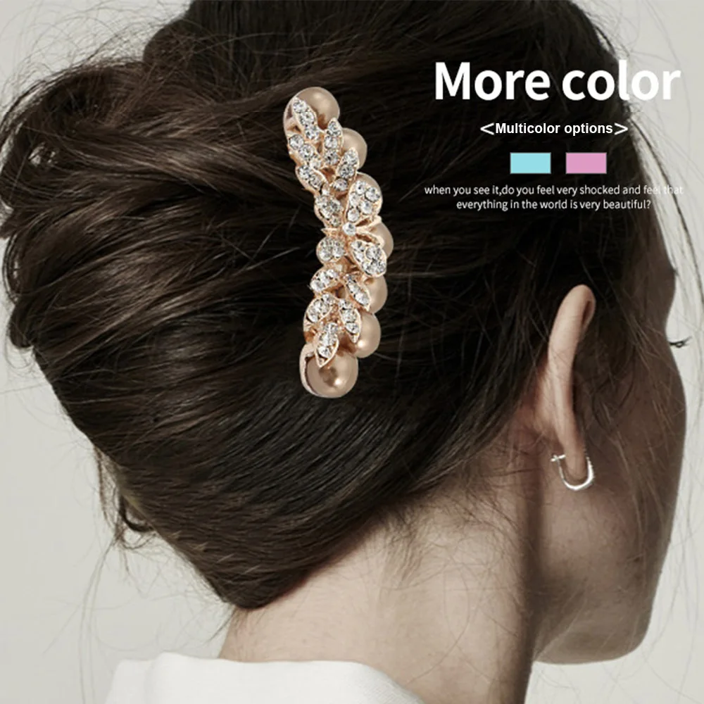 Korean Hair Comb Claw Hairpins Women\'s Rhinestone Hair Coiler DIY Jewelry Making Accessories For Parties,Birthdays, Weddings