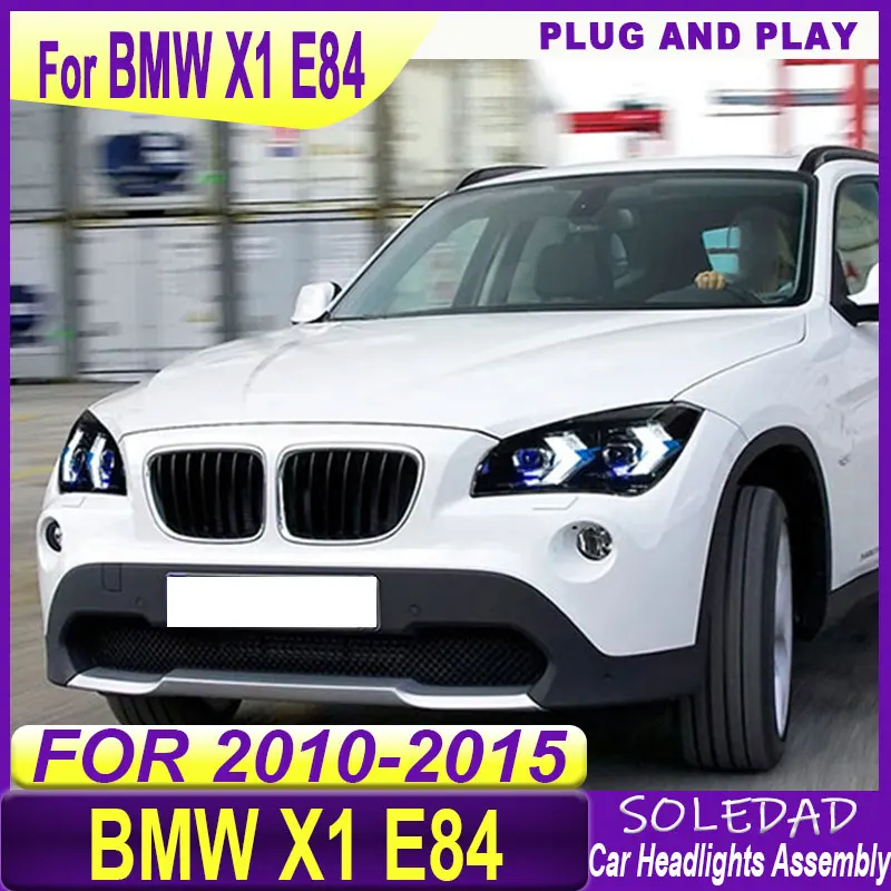 2pcs Car headlights For BMW X1 E84 Headlight 2010-2015 LED Projector Head Lamp Daytime Running Light Automotive Accessories