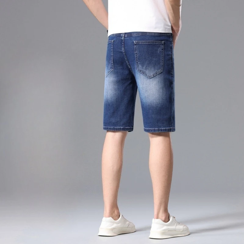 

Men's Casual Denim Shorts 2026 Summer Collection Loose Straight Leg Washed Mid-Length Lightweight Outdoor Wear with Cool Silk