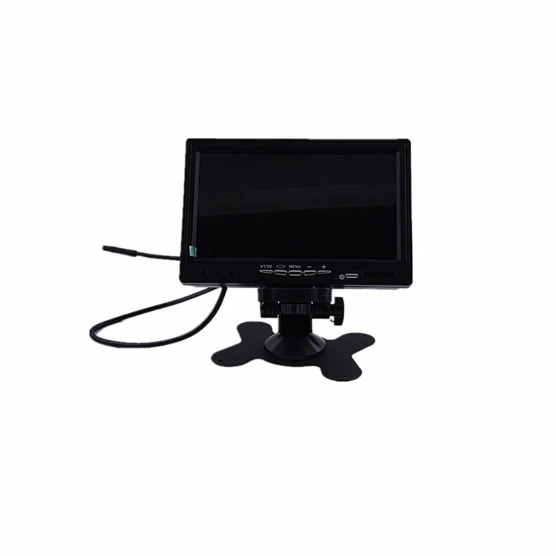 7 Inch LCD Monitor With RCA 4 Pin Aviation Connector Car Bus Screen