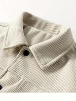 Nouvelle veste en velours côtelé pour homme automne 2025 avec revers, style japonais tendance, coupe ample 4