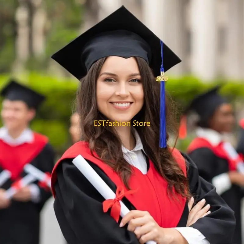 Y5GC 2026 Graduation Cap Classical Square Design Bachelor Hat For Adult Kids Graduate