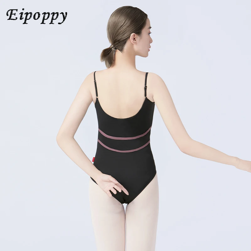 Leotardos de gimnasia para mujer, leotardos de baile de Ballet, camisola de cintura cruzada para adultos, traje de baño con correas ajustables
