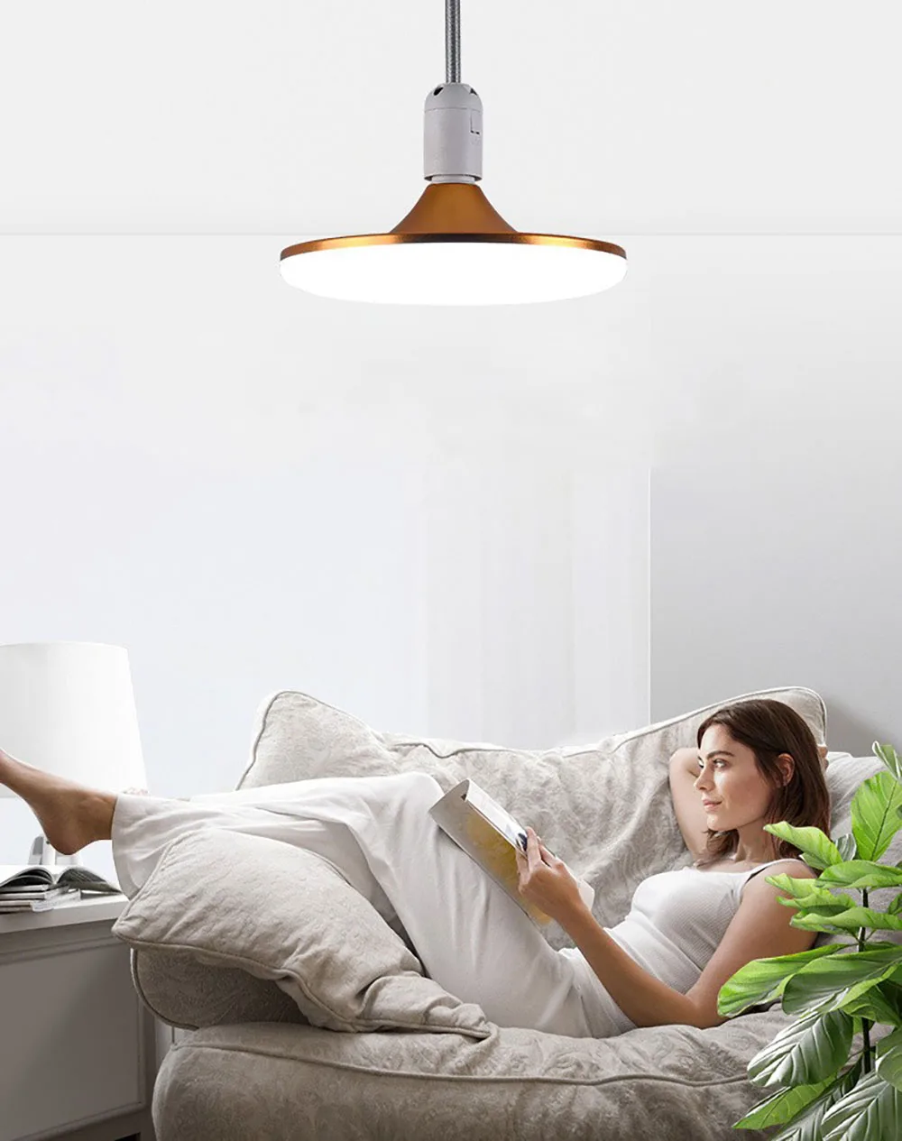 E27 LED Lamp Factory Office Indoor Lighting Bulb UFO Lamps Constant Current 70W 60W 50W 40W 30W 20W Led Bulb Light 220V 85-265V